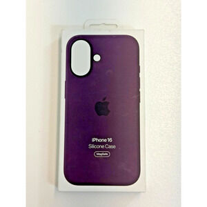 Apple For iPhone 16 Case with MagSafe Silicone - Plum